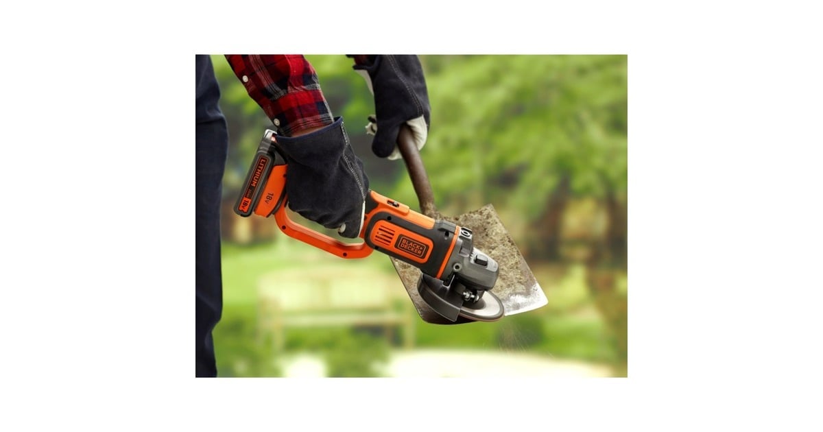 BLACK+DECKERHaakse slijper 18V 125 mm BCG720N  (Oranje/zwart, Accu en oplader niet inbegrepen)