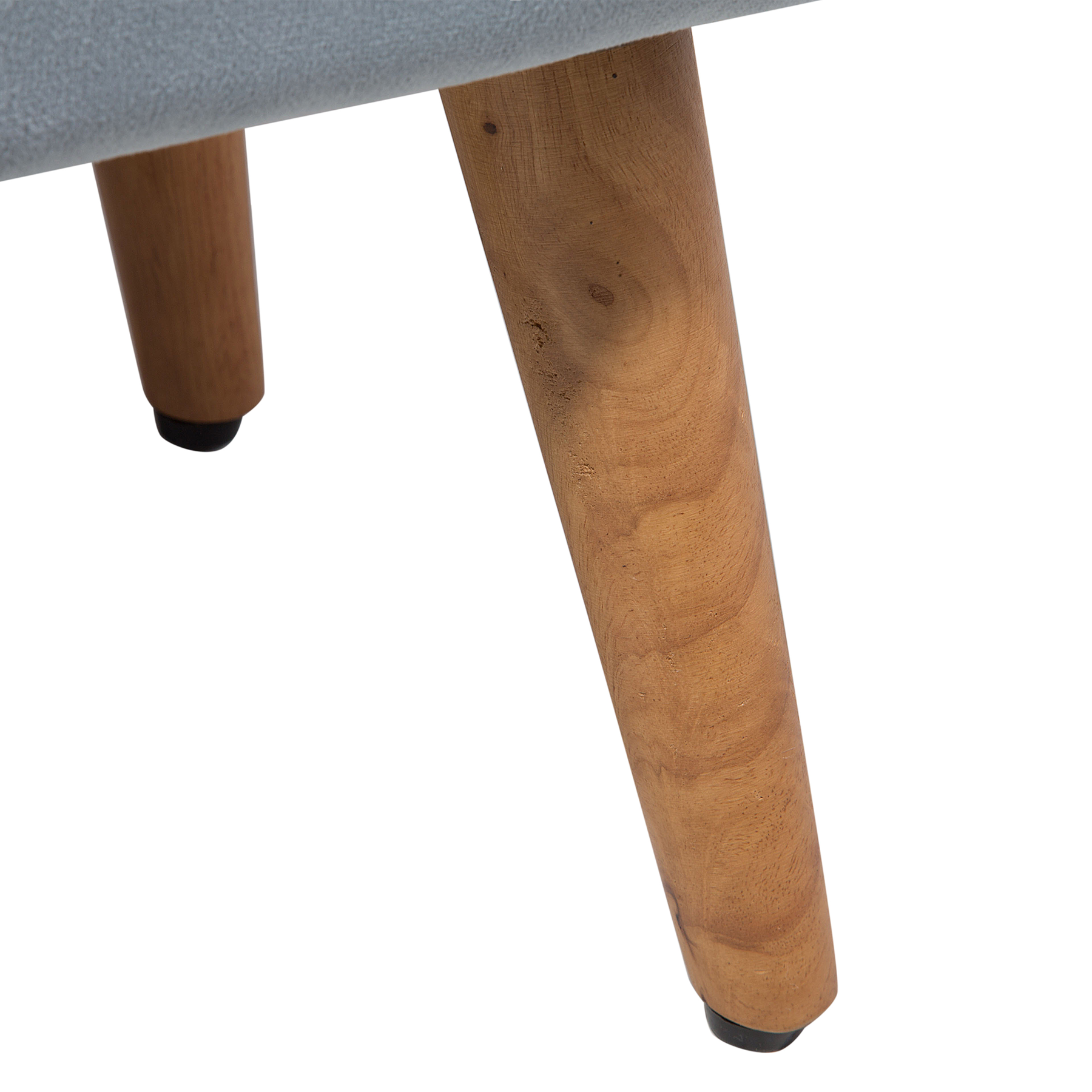 Beliani Takoma Hocker Grijs Stof