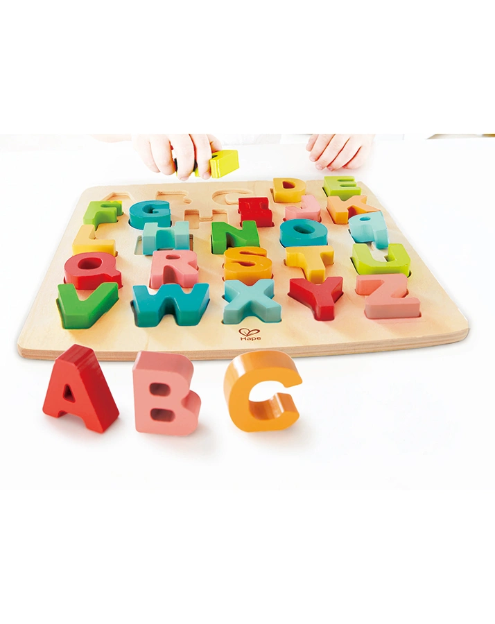 Steckpuzzle GROßBUCHSTABEN 27-teilig aus Holz