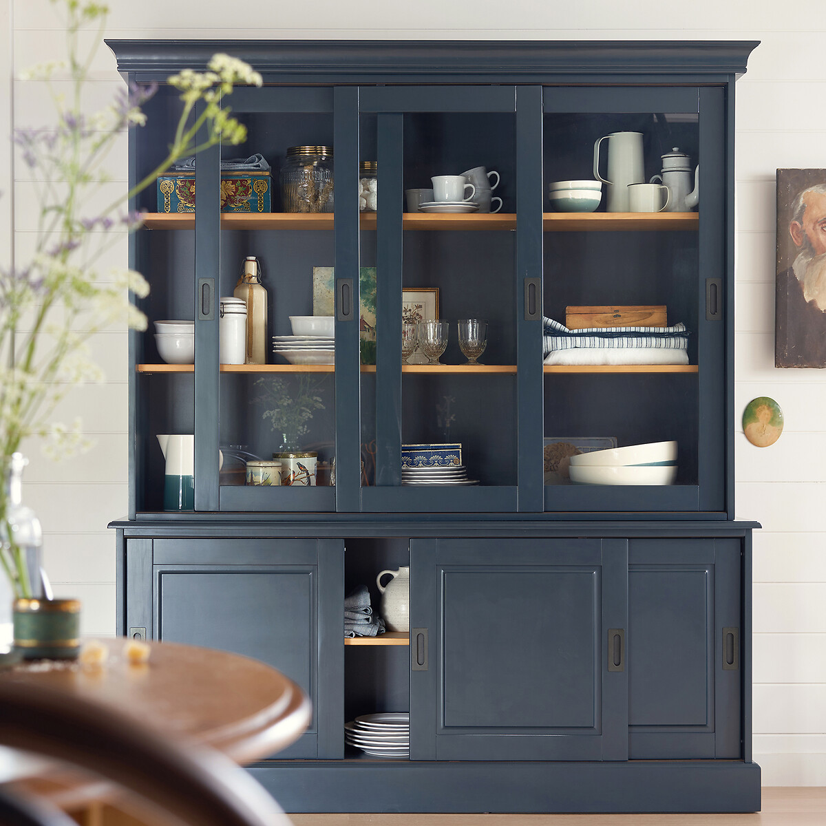 LA REDOUTE INTERIEURS<br>Expositor 6 portas, pinho maciço, Poiret