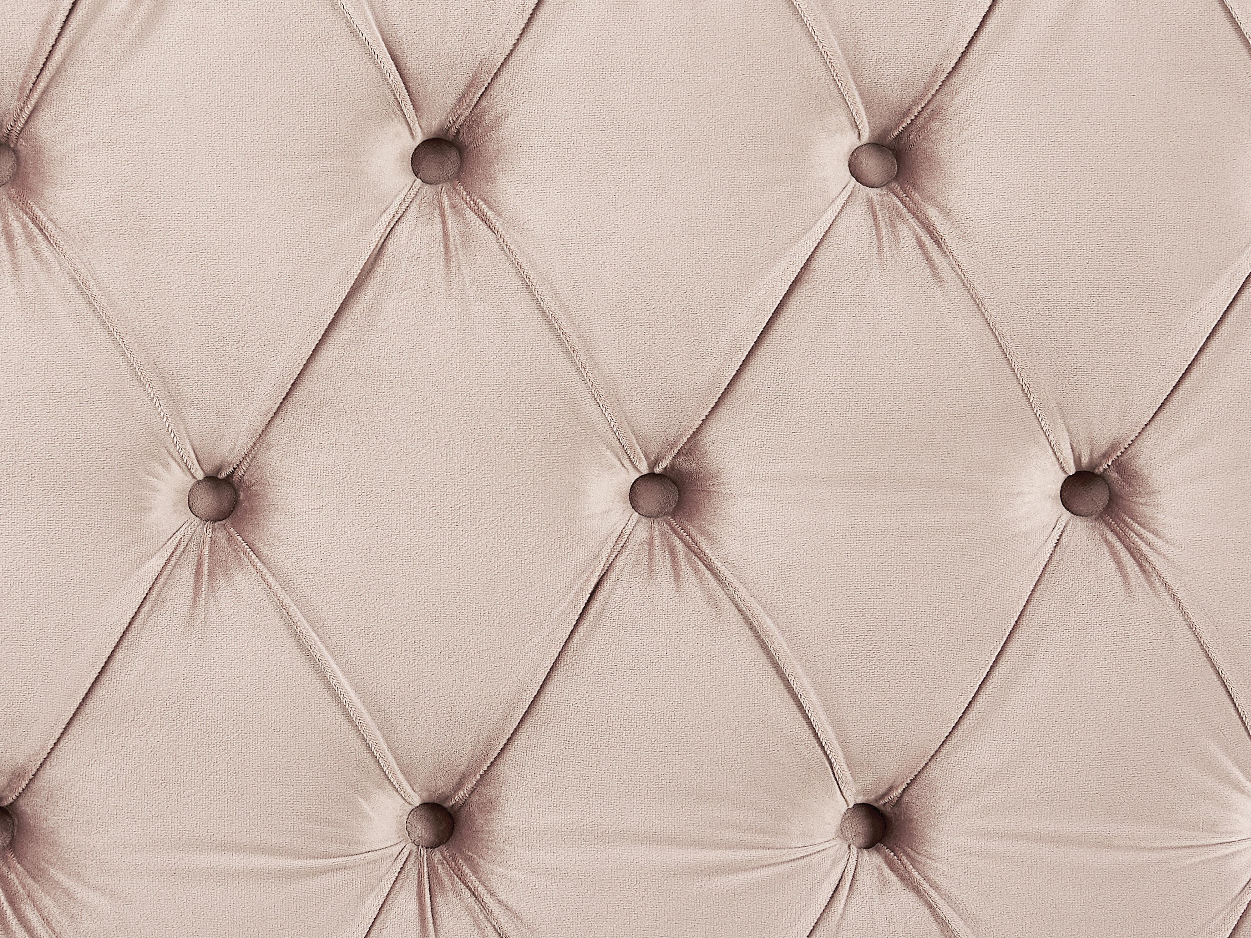 Bed Fluweel AYETTE 180 x 200 cm Pastelroze