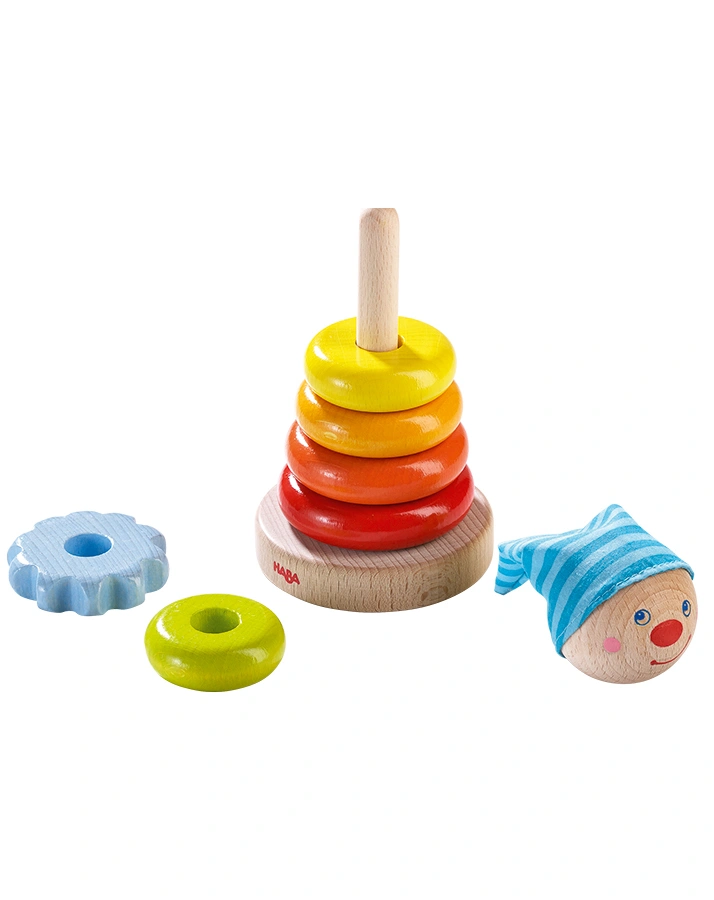 Steckspiel KASPER 8-teilig aus Holz
