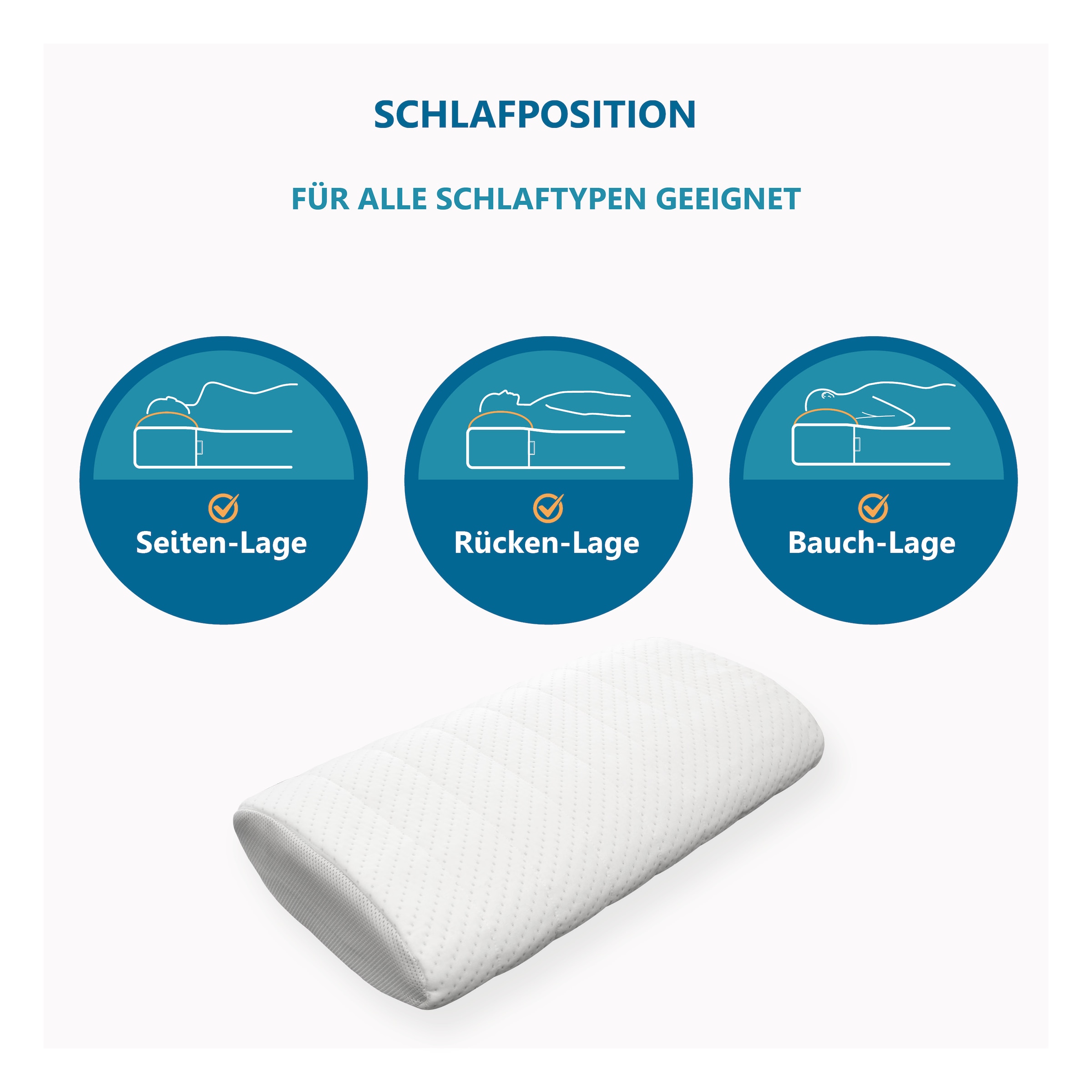 Beco Nackenstützkissen »Vario Flex« Füllung: GelschaumKomfortschaum 1 Stk. tlg. mit zwei Liegeseiten!