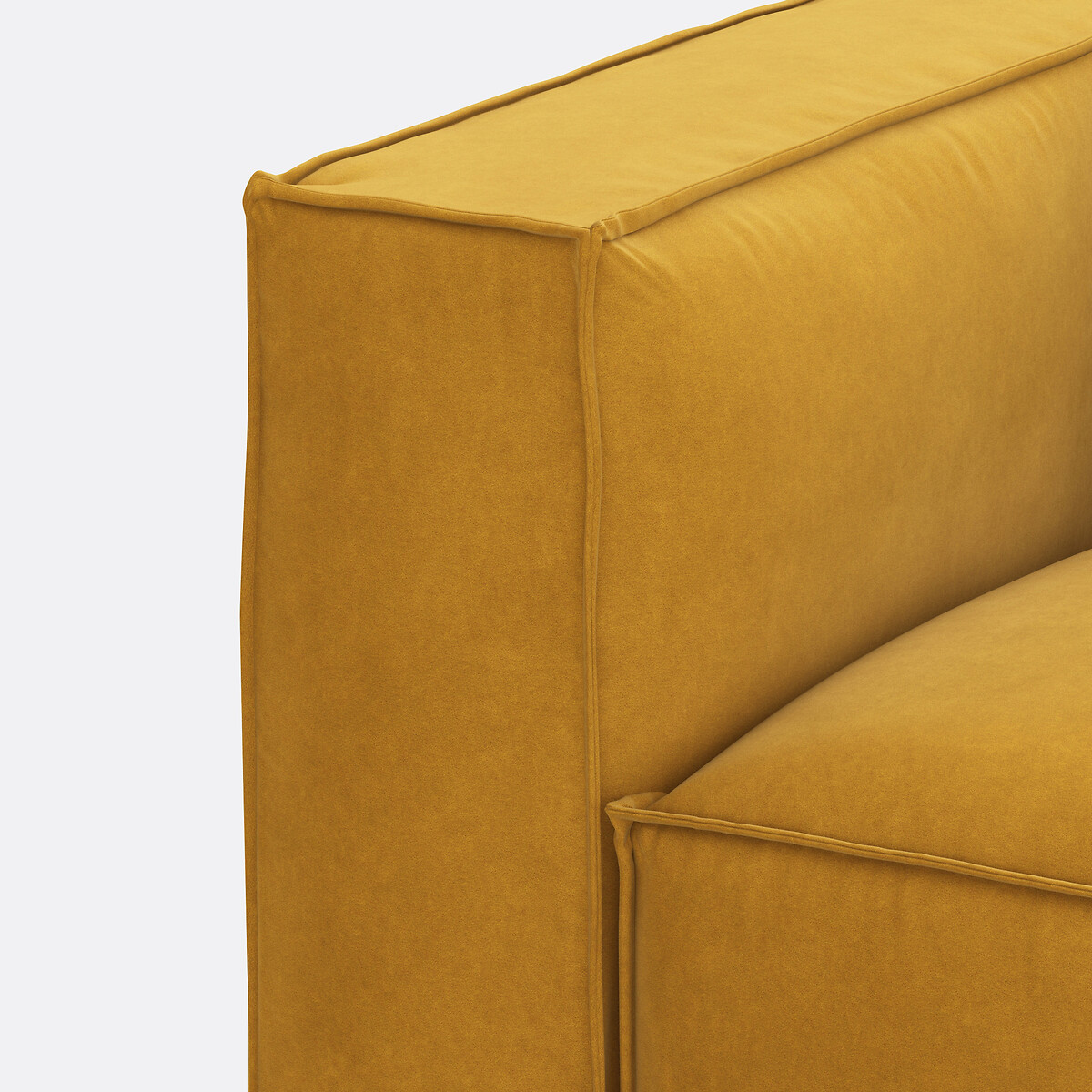 LA REDOUTE INTERIORS<br>Sofá modular de 2 lugares Seven em veludo texturizado