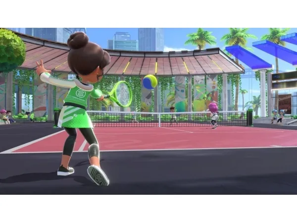 Nintendo Switch - Spilkonsol - Full HD - neonblå/neonrød - Nintendo Switch Sports - med Nintendo Switch Sports Set