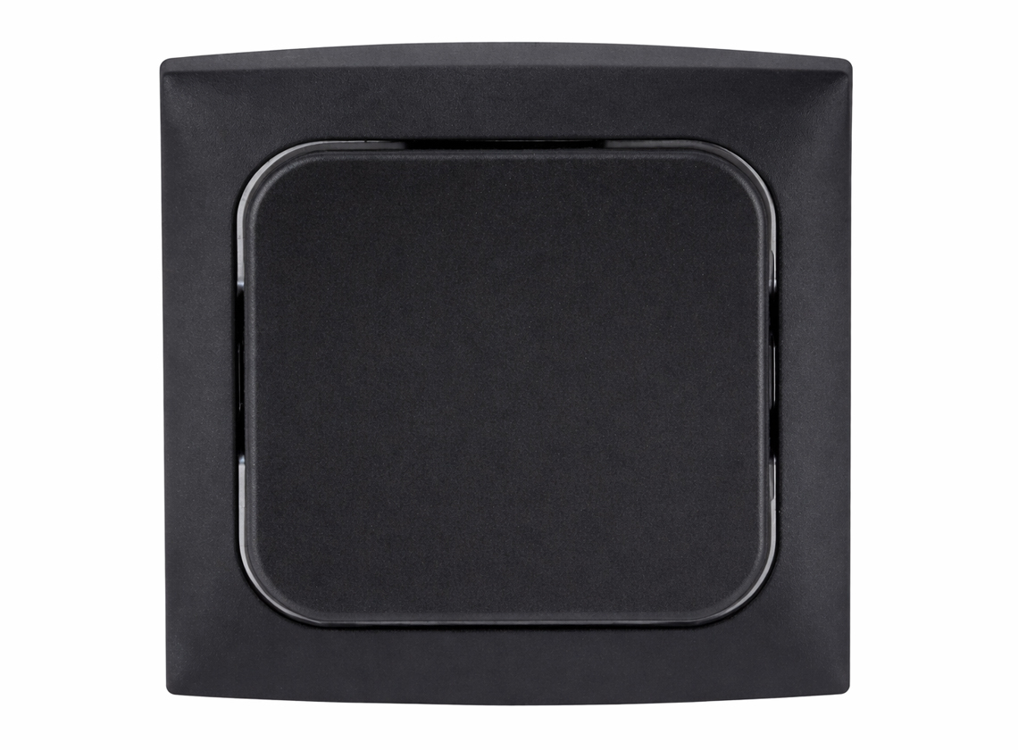 HABA C-line inbouw schakelaar - black