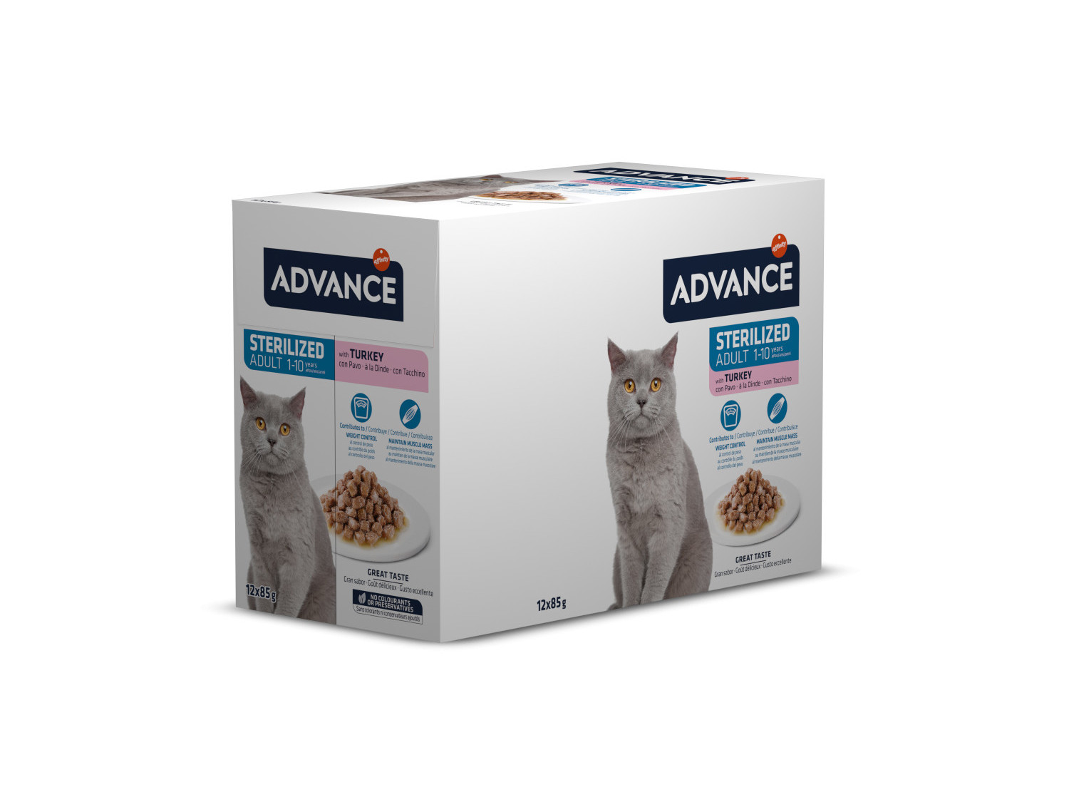 COMIDA HÚMIDA GATO ADVANCE ESTERILIZADO PERU 12X85G