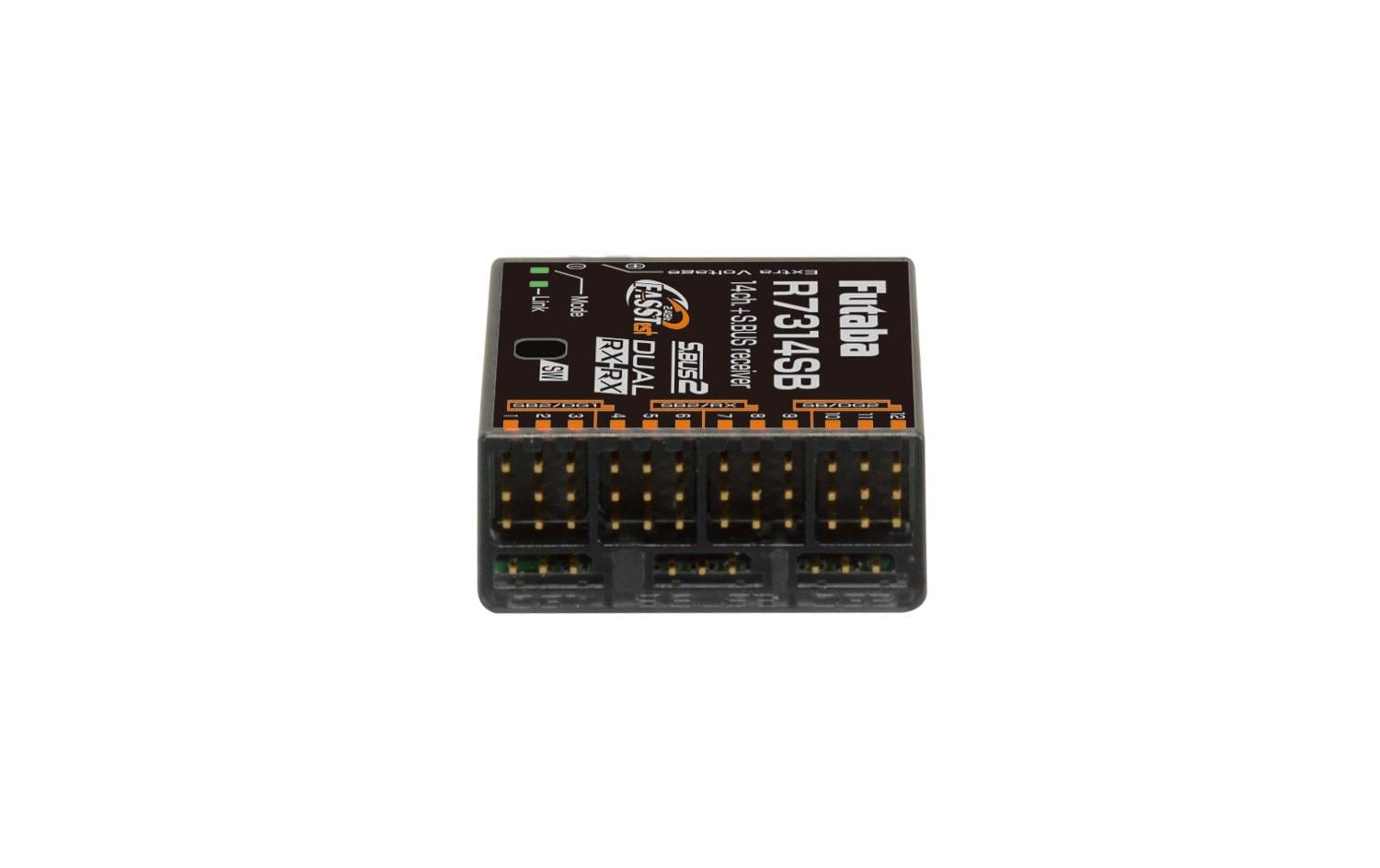 Empfänger R7314SB FASSTest 14-Kanal, S.Bus2<br>14-Kanal 2.4 GHz FASSTest Telemetrie-Empfänger, S.BUS/S.BUS2 fähig