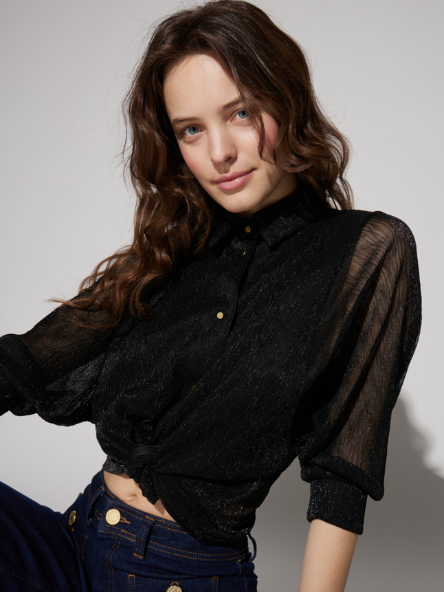 Chemise maille scintillante