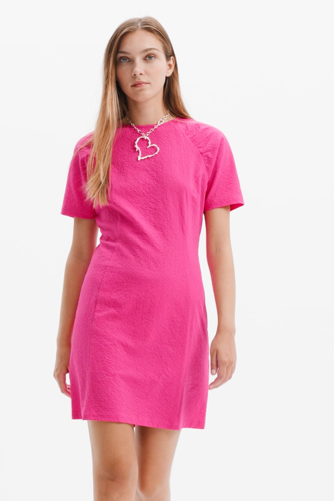Robe courte texturée