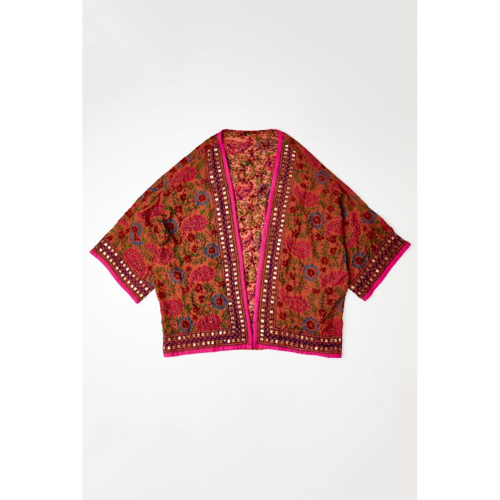Veritas-Korte kimono hand geborduurd