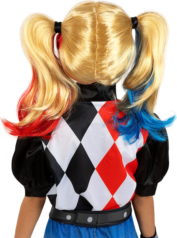 FUNIDELIA Harley Quinn Parykk til jenter - Størrelse: 0 - Gul