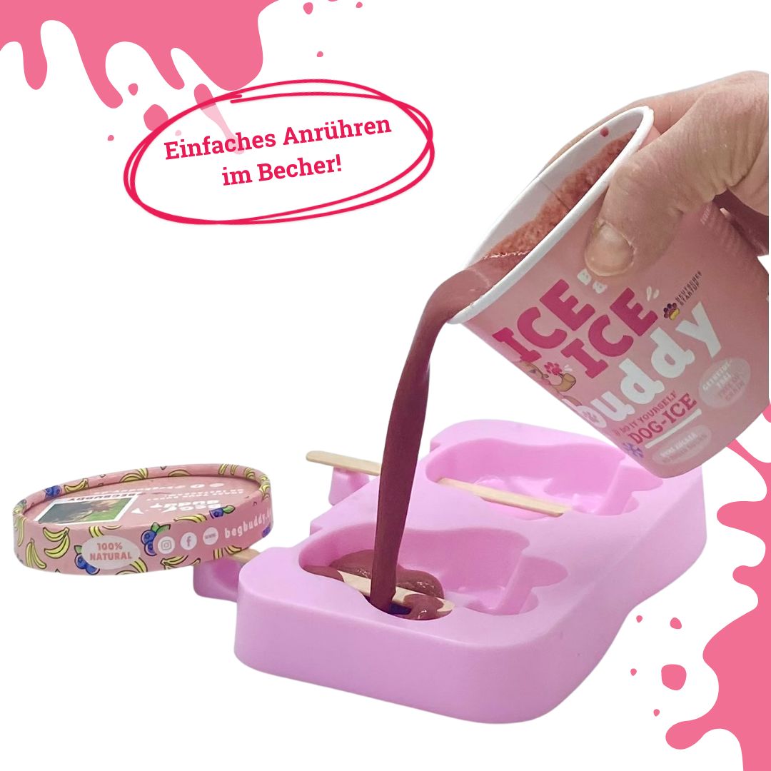 BeG Buddy Eis für Hunde, Eispulver Blaubeere