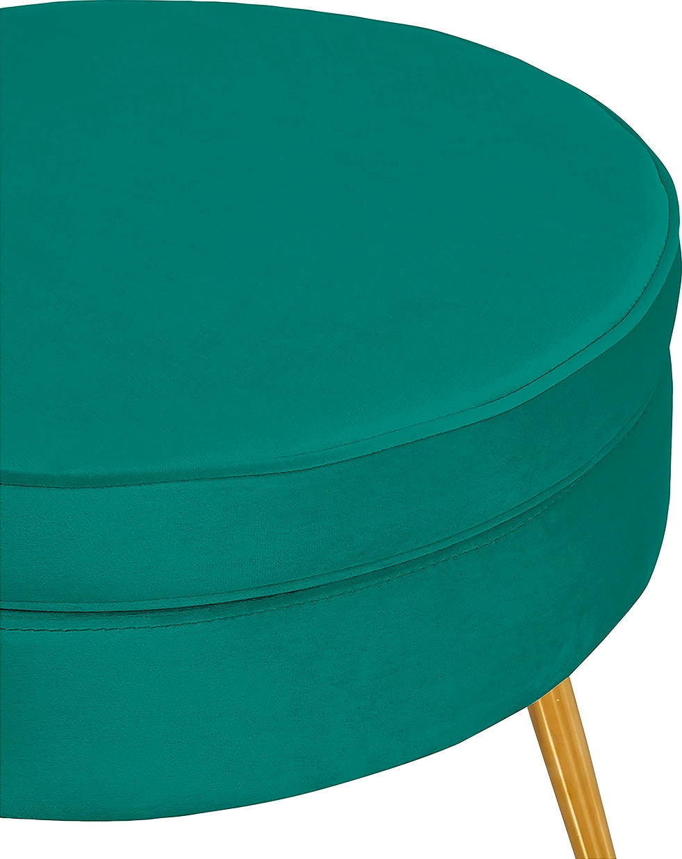 SalesFever Polsterhocker »Calm Gepolsterter Hocker mit Charme« mit hohem Sitzkissen
