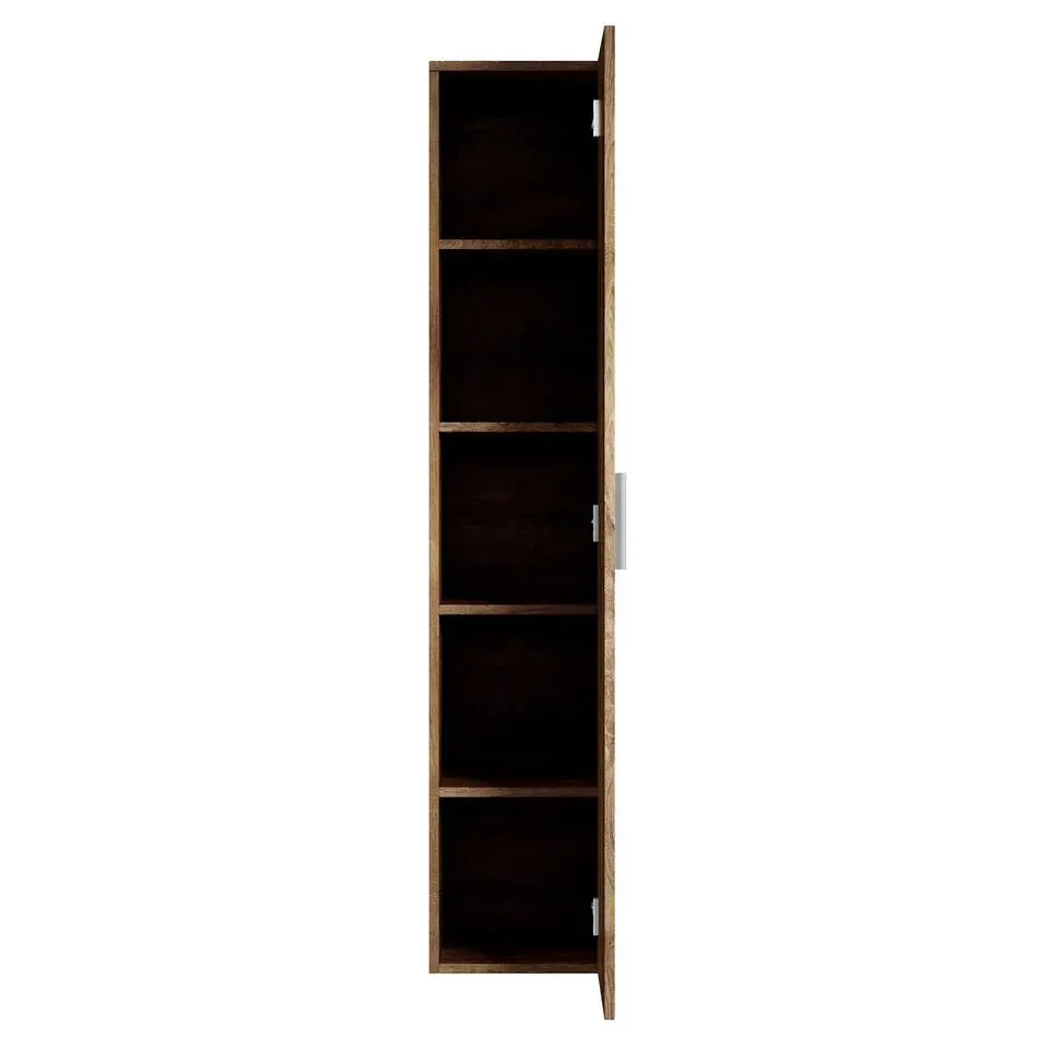 Badplaats Badkamerkast Pluto 30 x 30 x 150 cm - Bruin eiken - Hangende