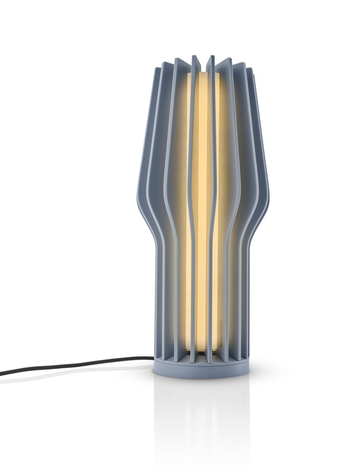 Eva Solo - Radiant LED lampe med batteri, 25 cm -Støvet blå