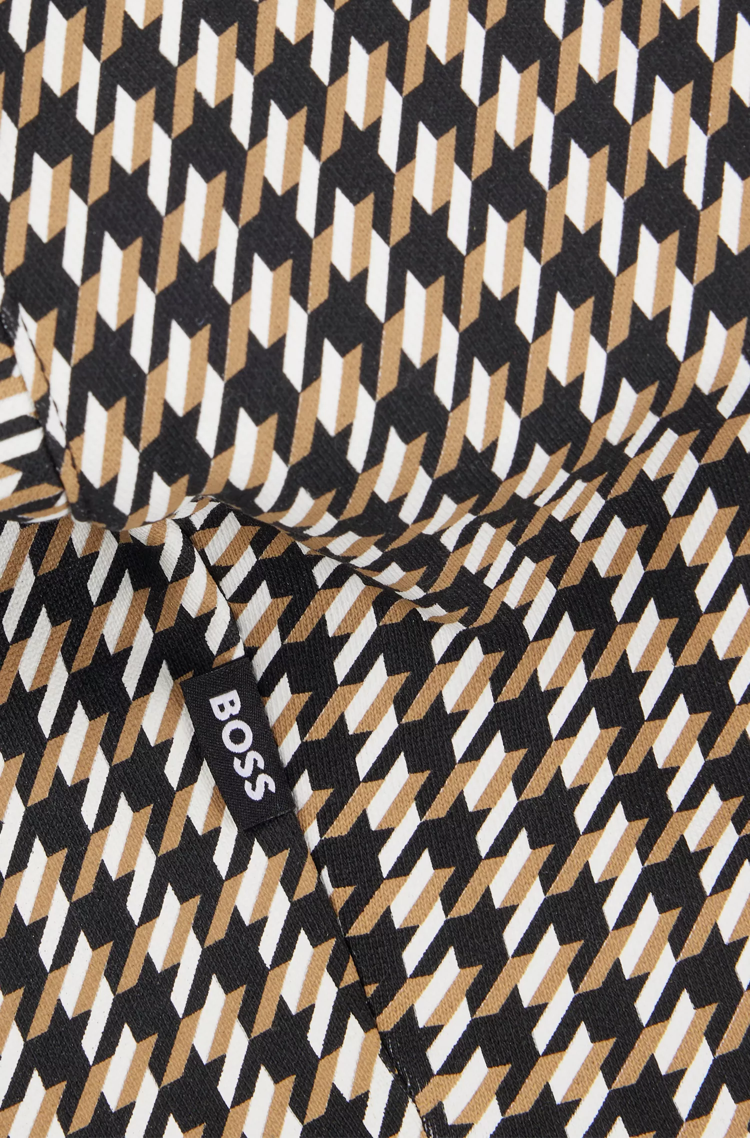 Camiseta BOSS Black-Dog em mistura de algodão com logotipo.