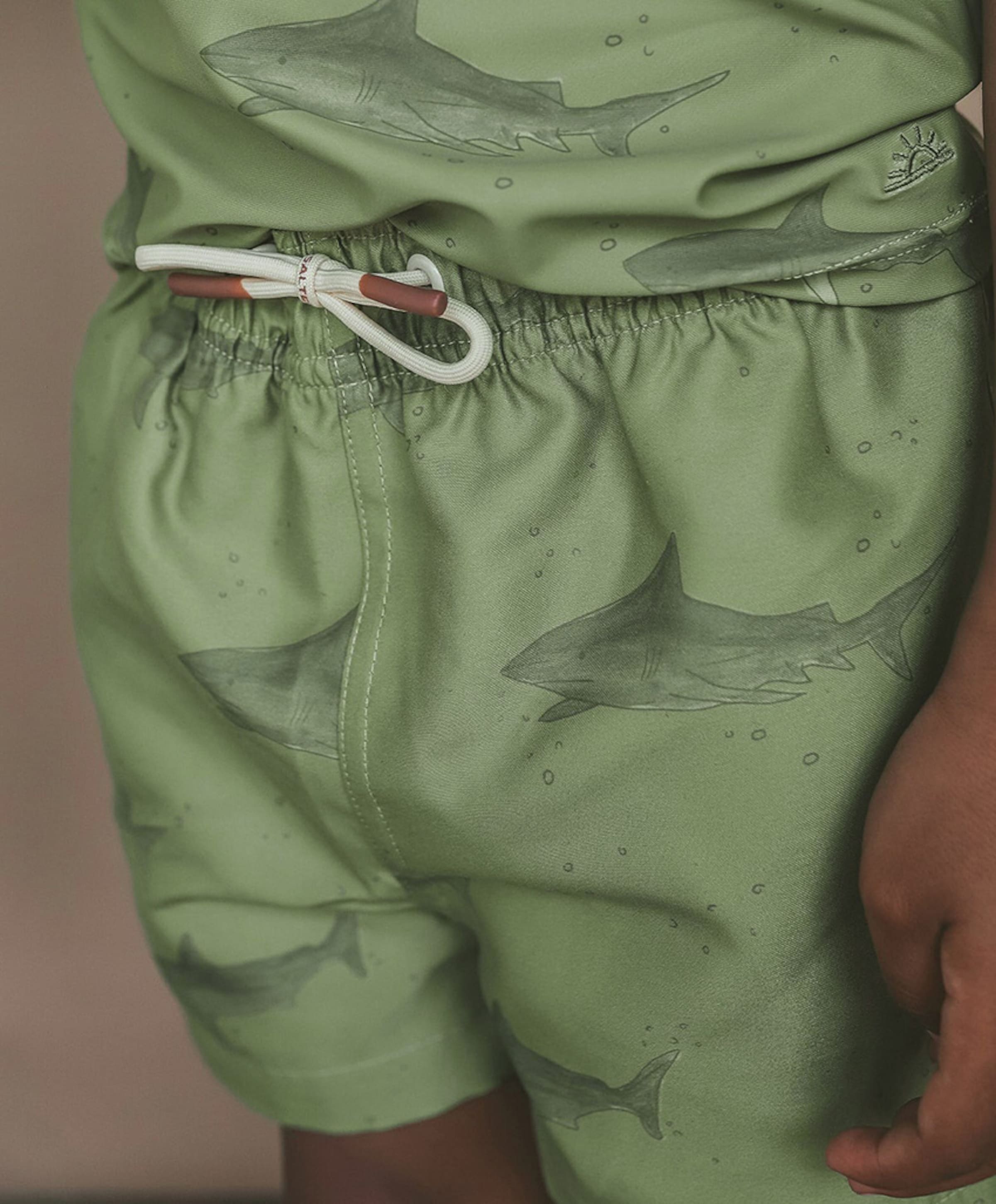 Salted stories Jongens zwemshort groen