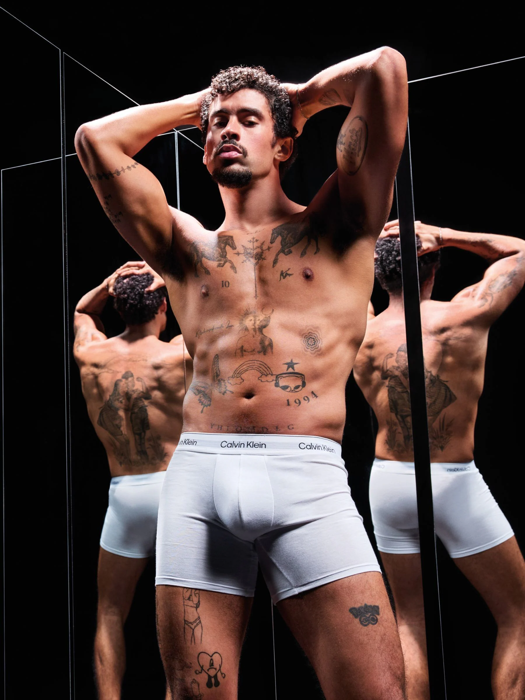 Wit - Calvin Klein Icon Cotton Stretch 3 Pack Boxer Briefs