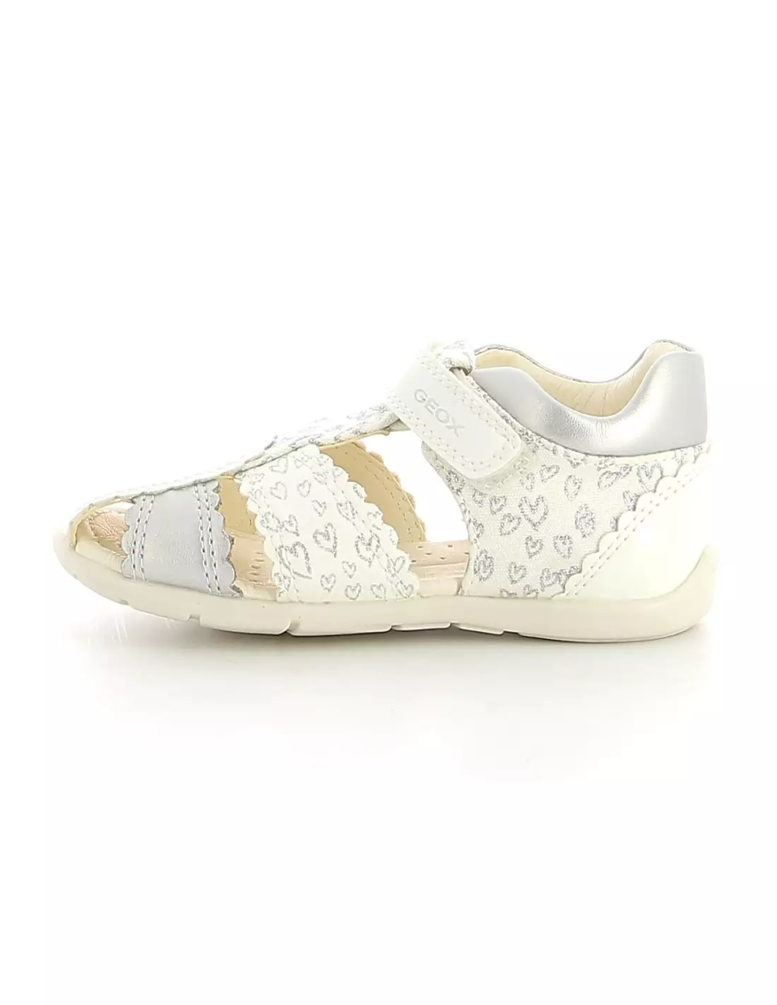 GEOX GEAMA B151QC 0007 - Sandales & nu-pieds Whitesilver