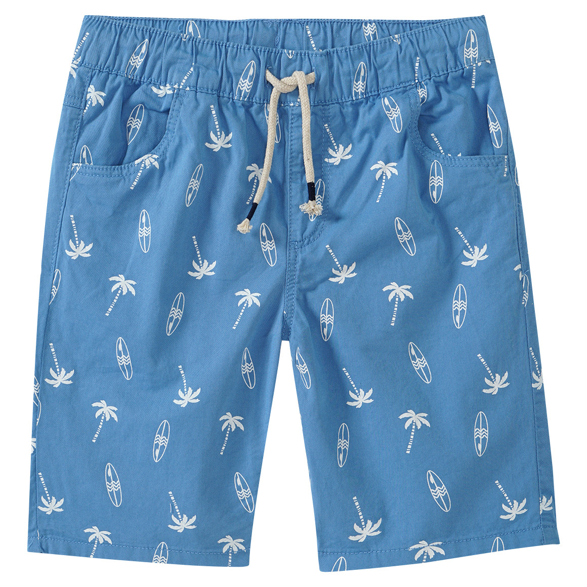 Famy Jungen Shorts mit Tunnelzug hellblau