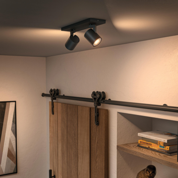 Philips Hue opbouwspot Runner zwart - warm tot koelwit licht 4.2W - 2 spots met dimmer switch