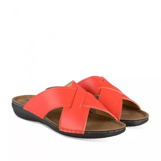 Mules ROUGE INBLU