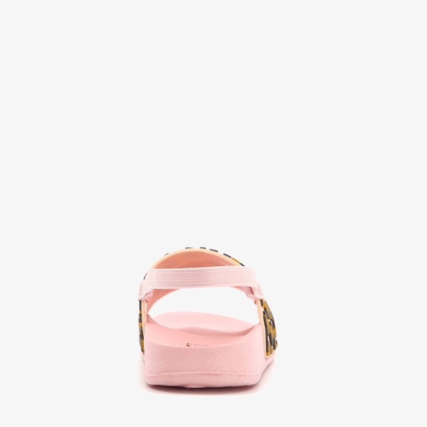Kinder badslippers met luipaardprint