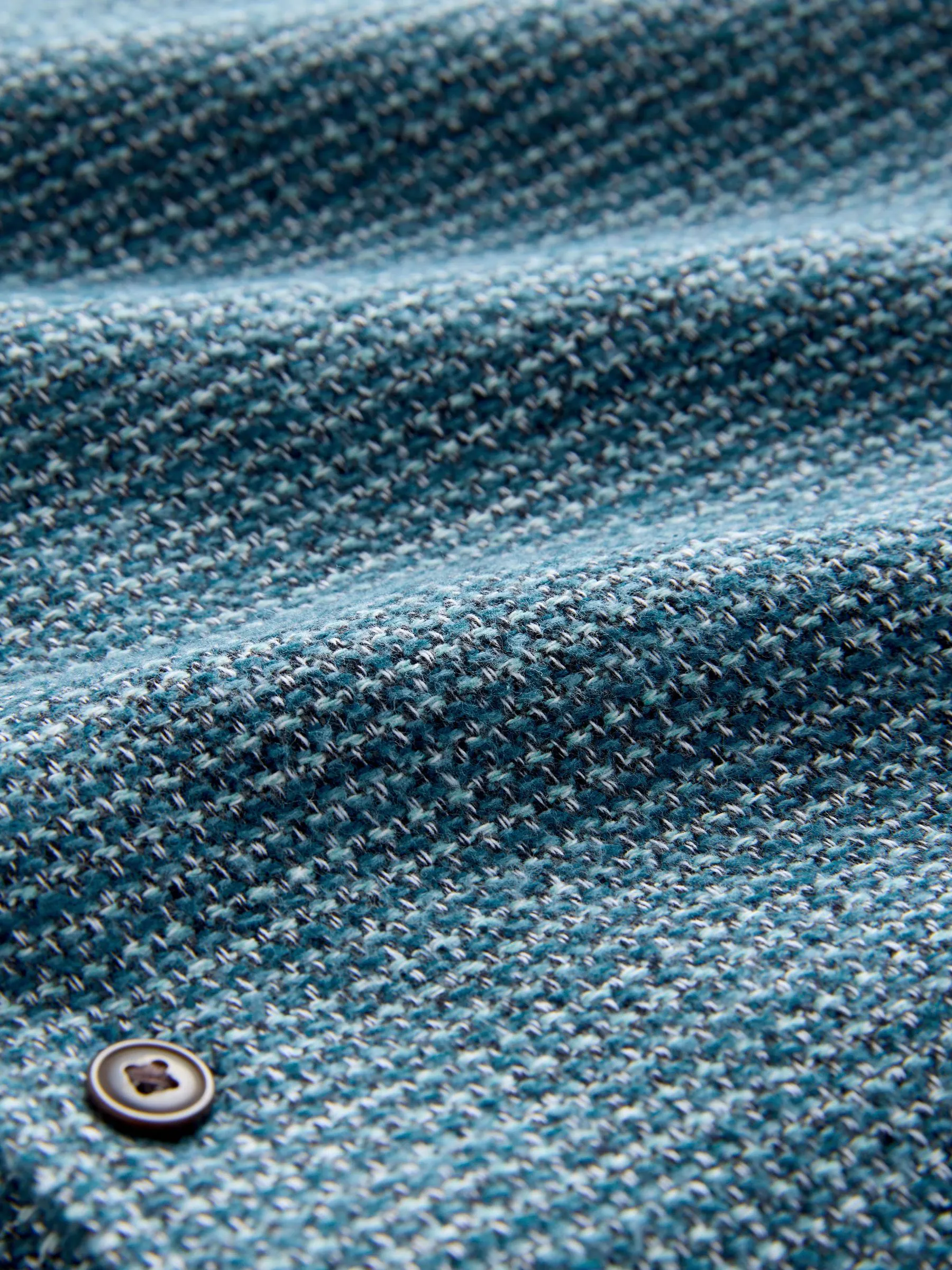 Blauw - Textured Shacket Overshirt