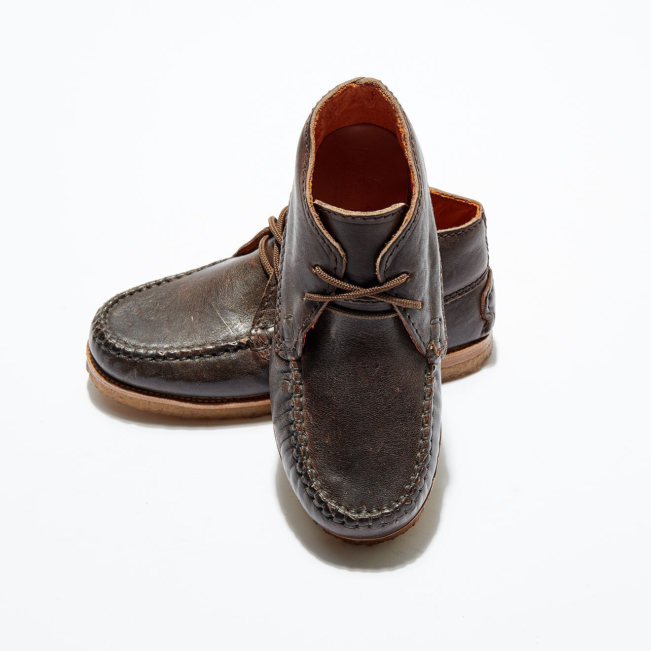 Atlanta Chaussures montantes en Cuir Rustic mokka