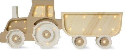 Little Lights Lampe Traktor, Coffee Cream