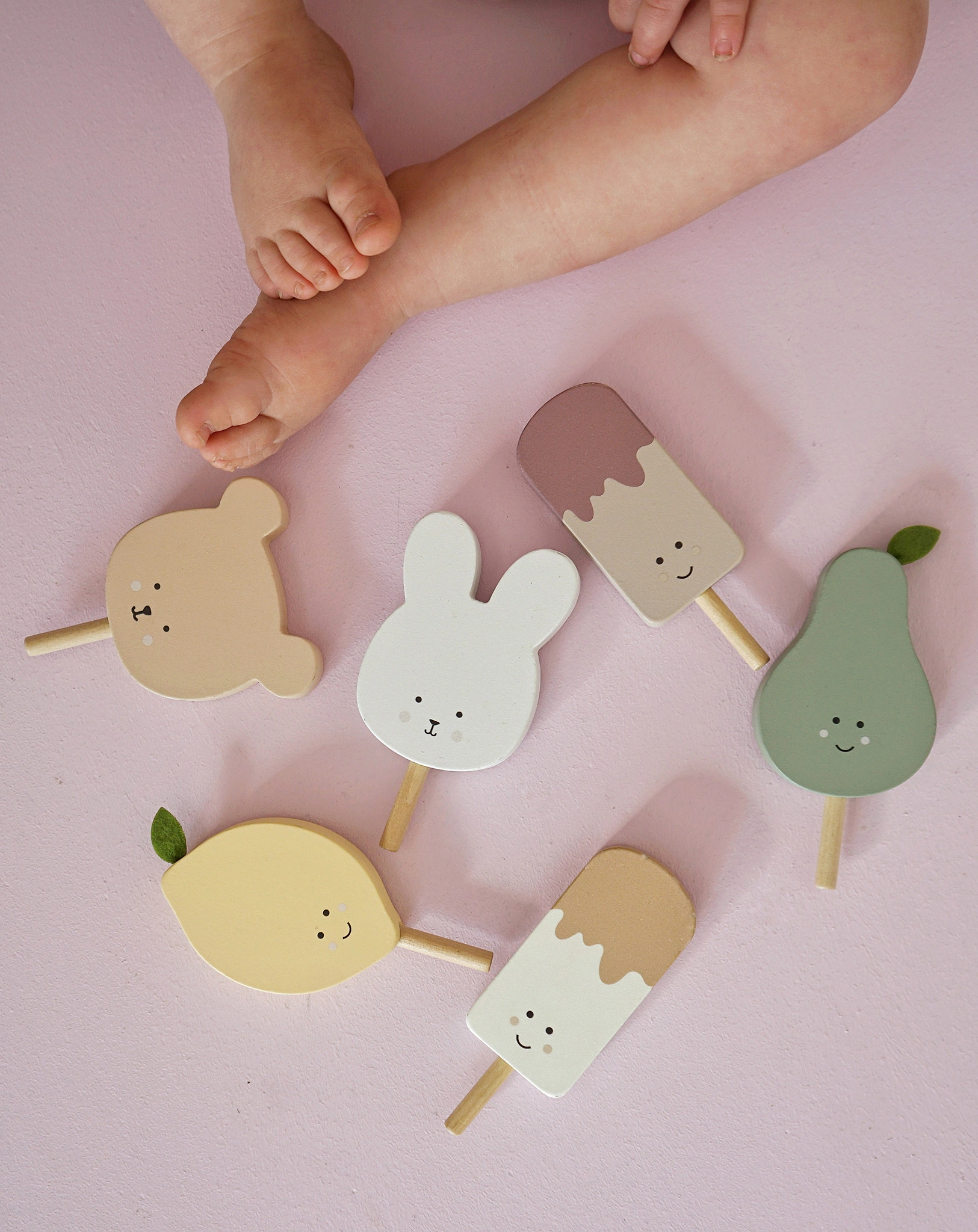 Holz-Lebensmittel ICE CREAM BOX 6-teilig