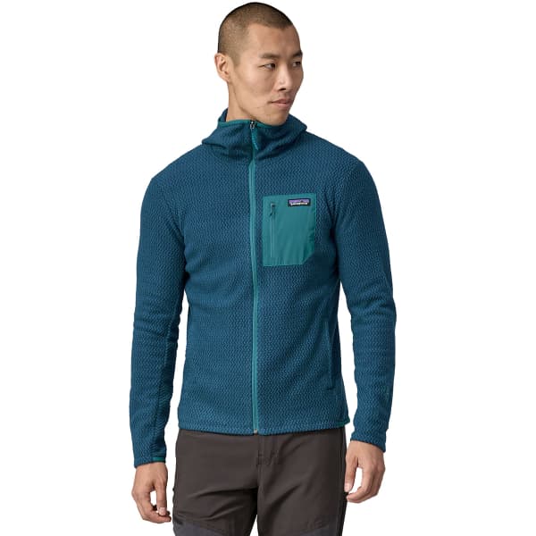 Veste polaire randonnée PATAGONIA M'S R1 AIR FULL-ZIP HOODY LAGOM BLUE