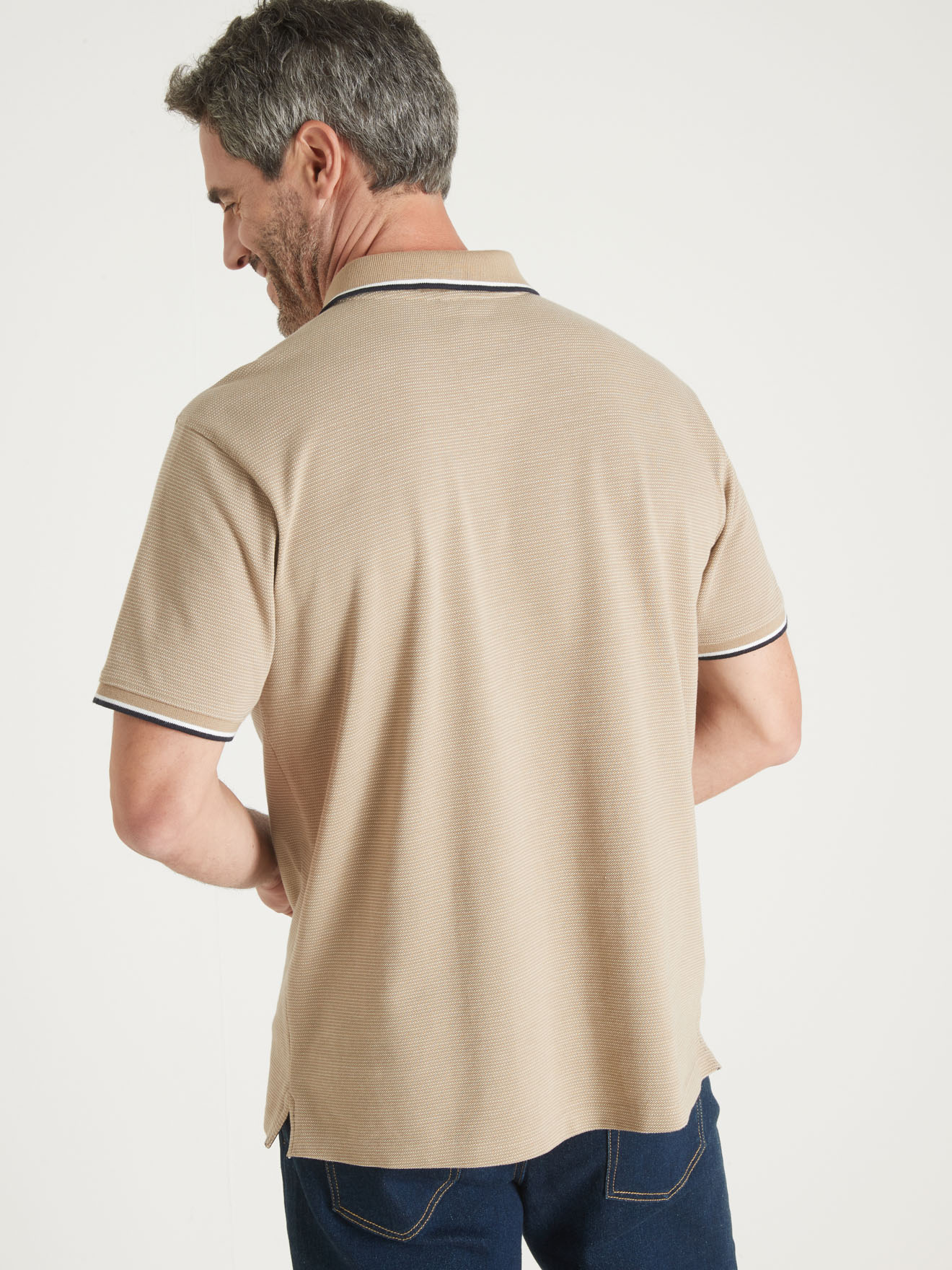 Polo manches courtes en maille piquée