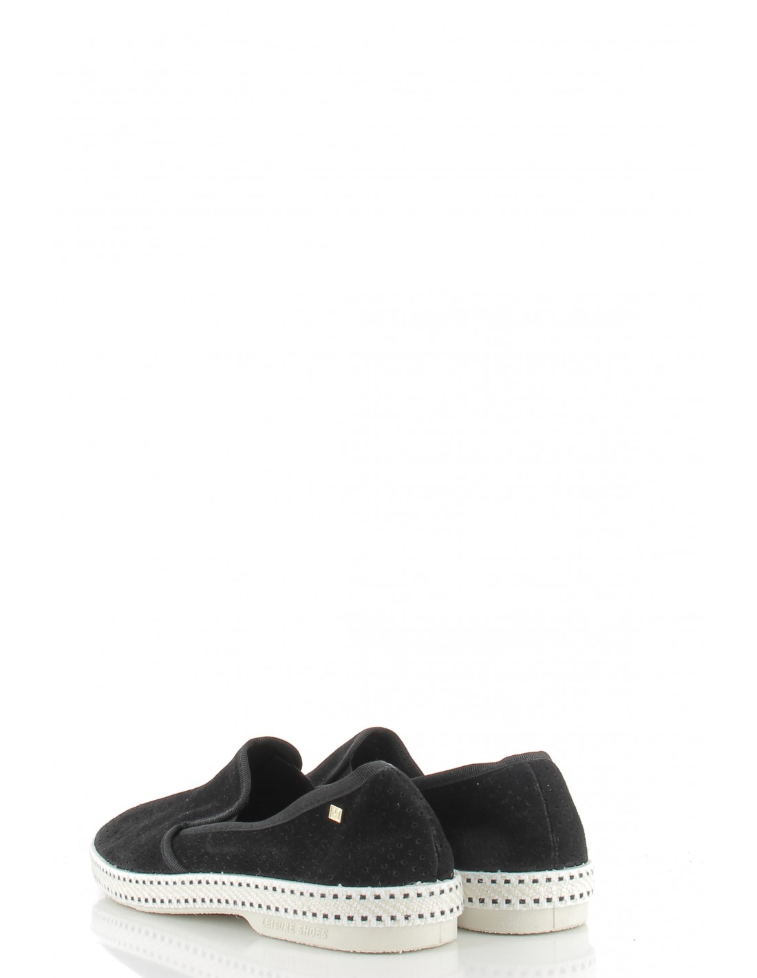 rivieras espadrilles homme classic suede nubuck noir