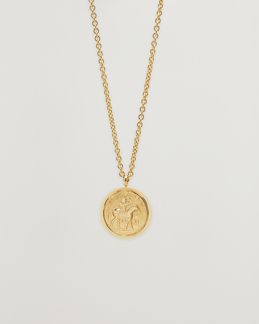 Tom Wood Coin Pendant Necklace Gold