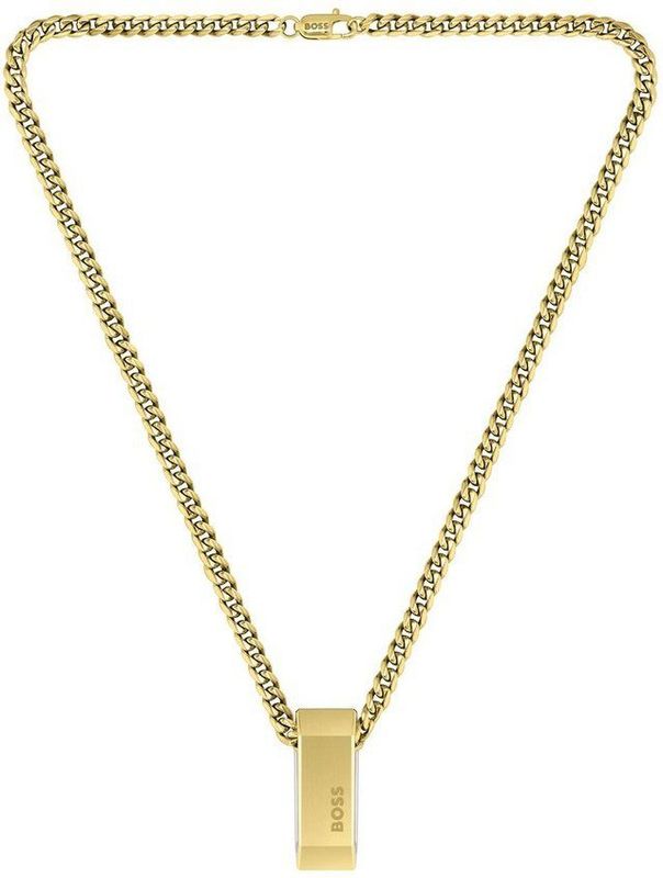 BOSS - Heren Ketting - Lichtgeelgouden en Roestvrij Staal - 56cm