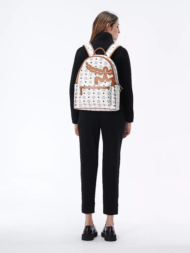 MCM Rucksack STARK MEGA LAUREL  weiss