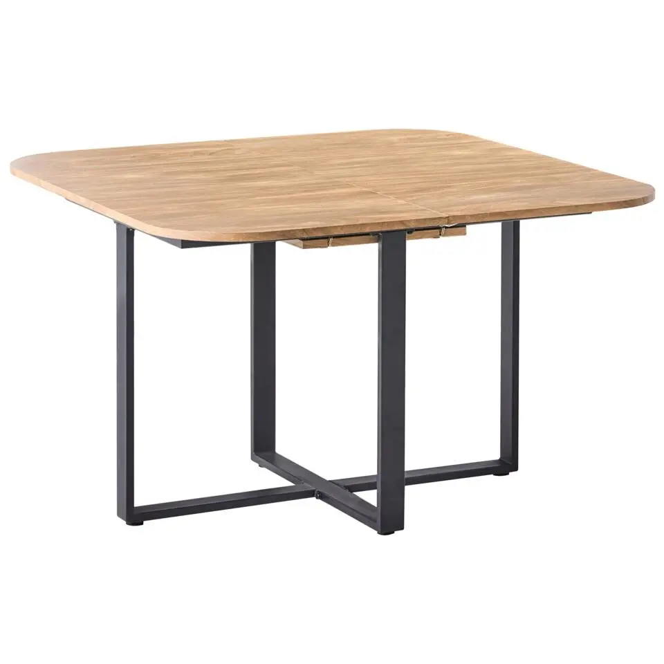 COOPER - Eettafel uitschuifbaar - Bruin - 120/160 x 120 cm - MDF