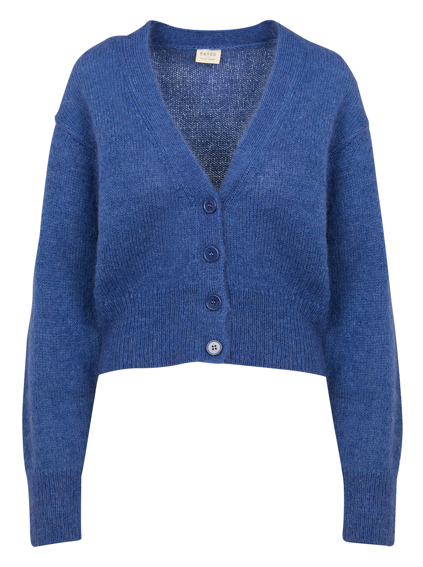 CALA - Gilet droit col V en laine et soie | Jean Stone