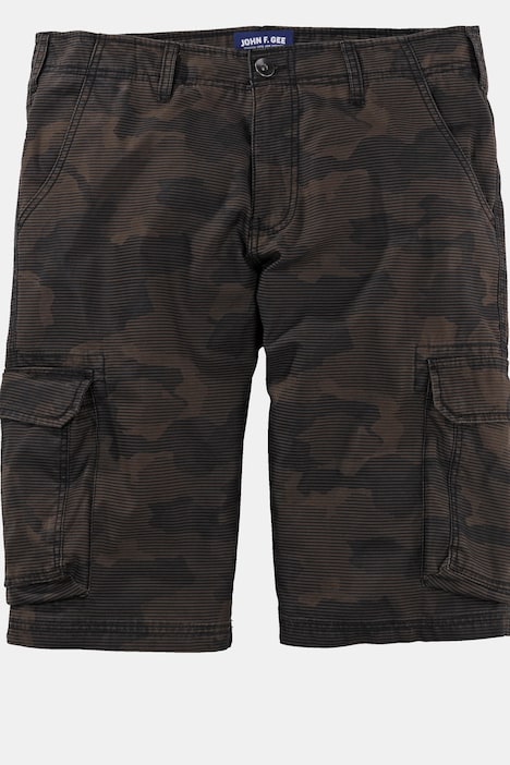 John F. Gee Cargo-Bermuda, Camouflage, Regular Fit, bis 74,