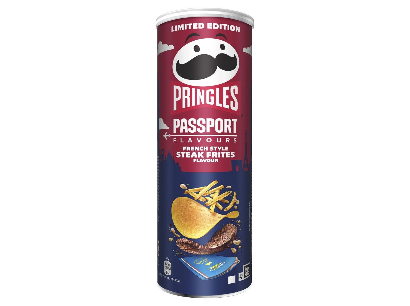 BATATAS FRITAS SABORES PRINGLES BIFE 165G