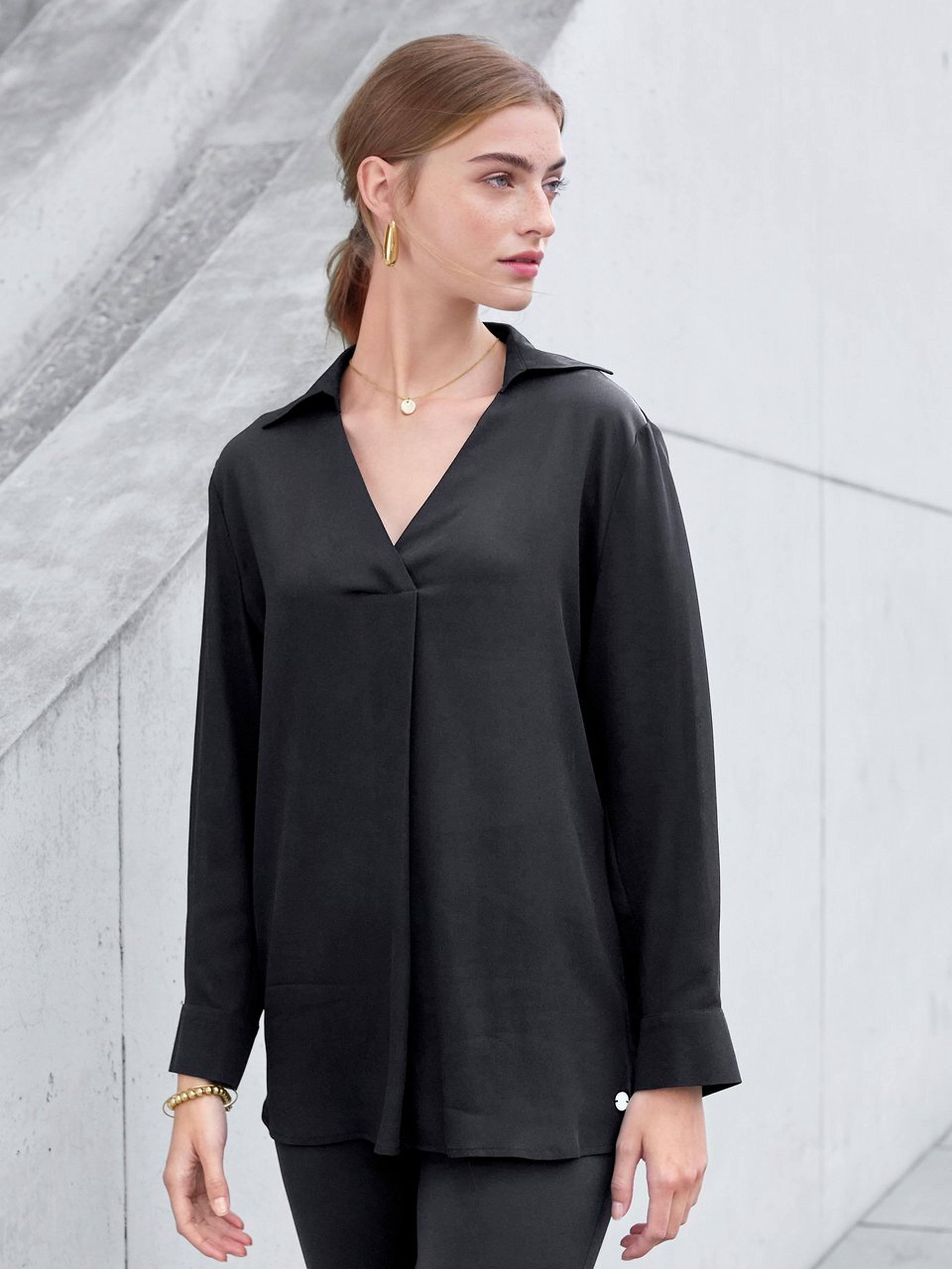Bluse mit 3/4-Arm