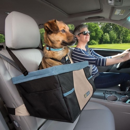 Assento elevatório para cães em carro, preto