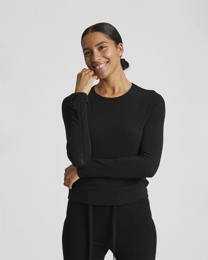 Gai&Lisva Thyra L/S Wool Top Black