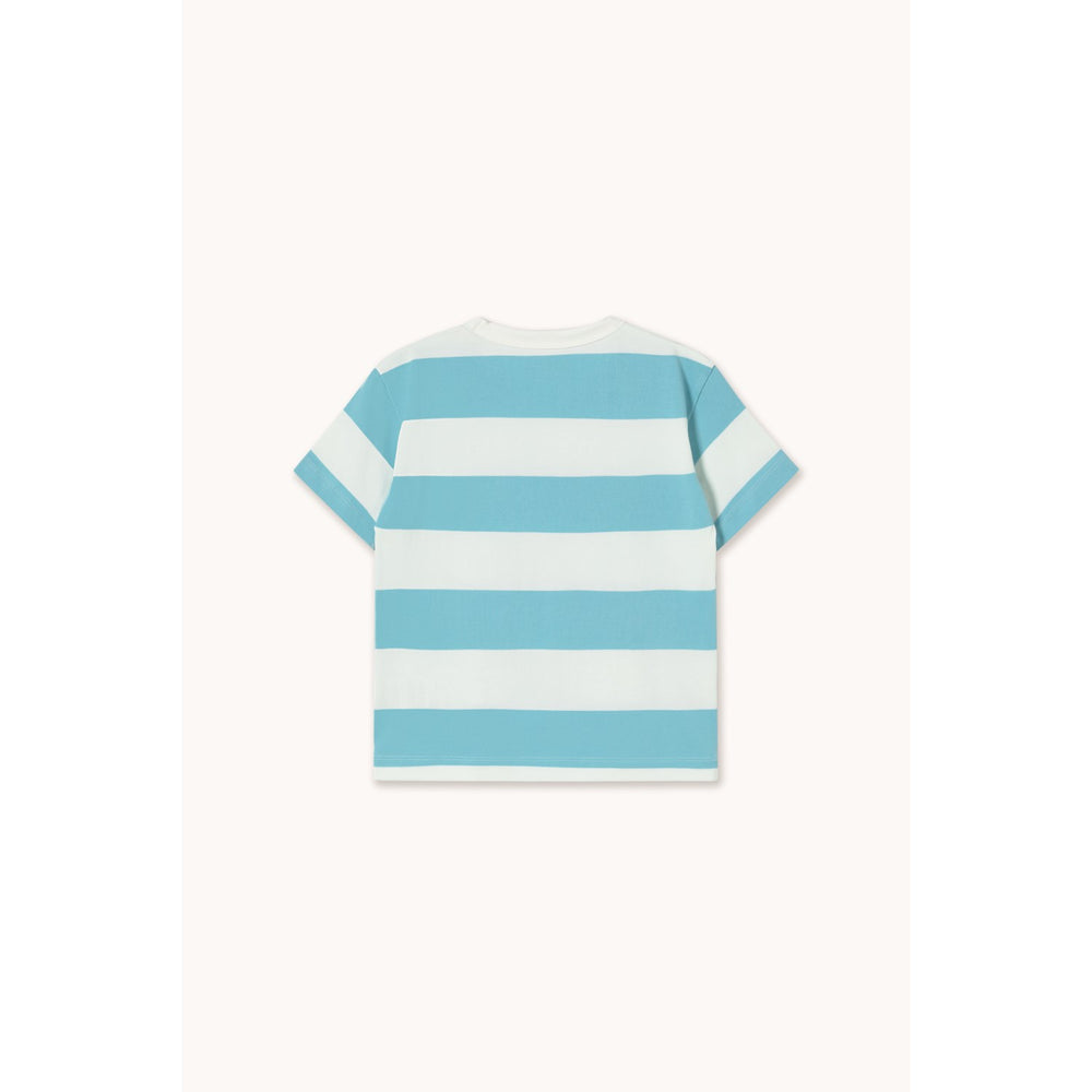 Køb TinyCottons Light Cyan Stripes Strik T-Shirt