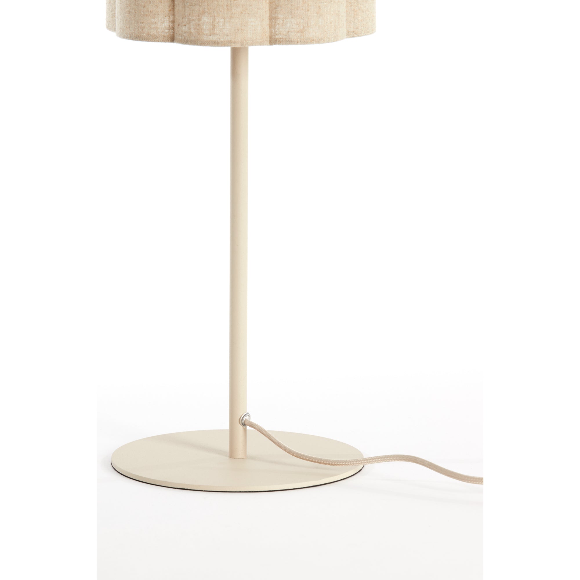 vtwonen Tafellamp Fringe - Naturel - Ã20cm