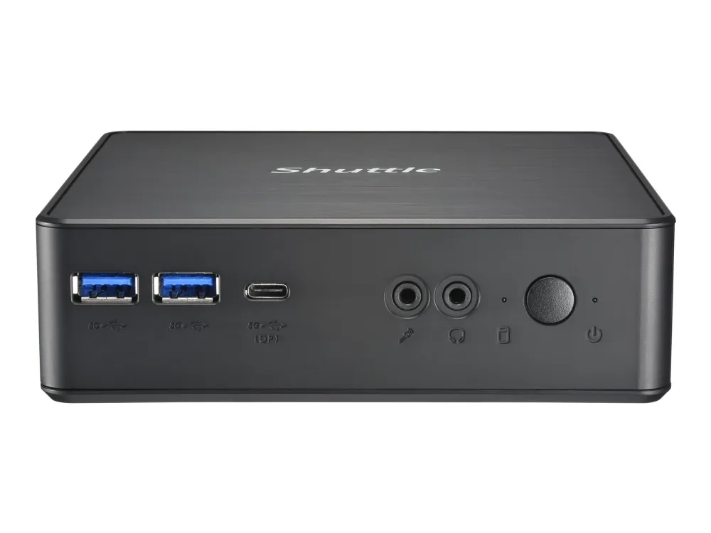 Shuttle XPC nano NC40U3 - Barebone - mini PC 1 x Core i3 1215U / op til 4.4 GHz - RAM 0 GB - UHD Graphics 620 - Gigabit Ethernet - sort