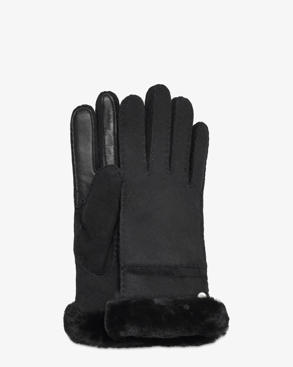 UGG Seamed Tech Glove Black Dameshandschoenen
