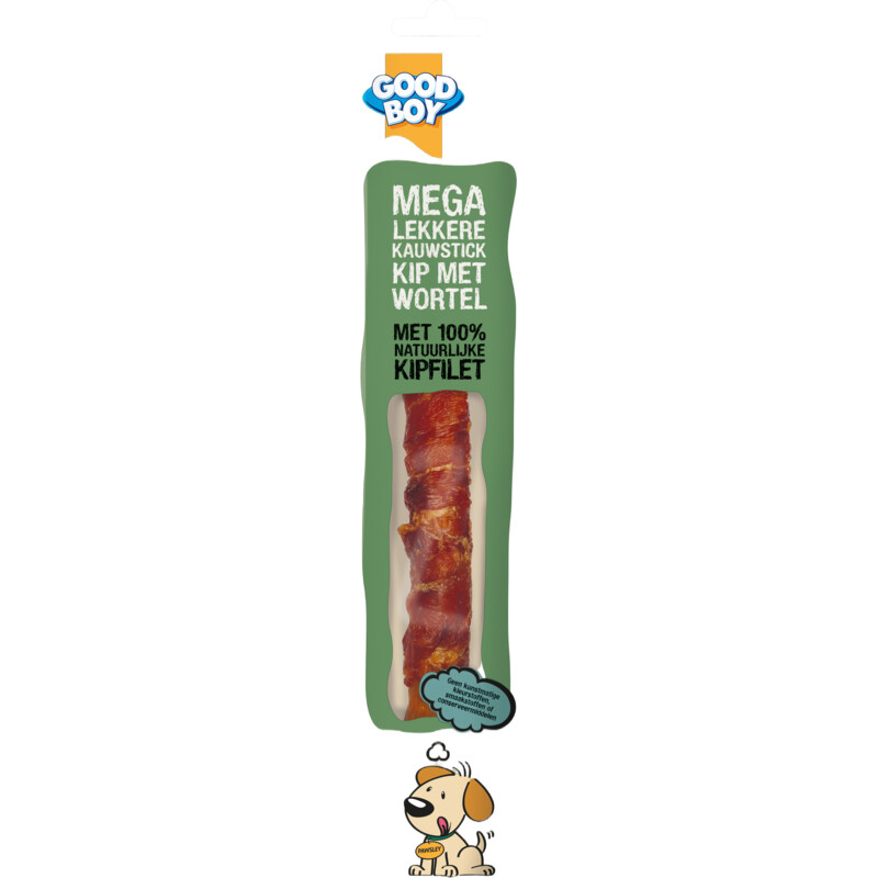 Good boy Mega lekkere kauwstick kip met wortel